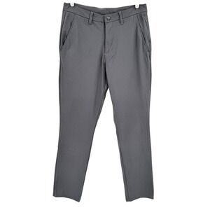 Reebok Men's Stretch Lightweight Pants Dark Gray 32x32 Straight Leg Sim Fit